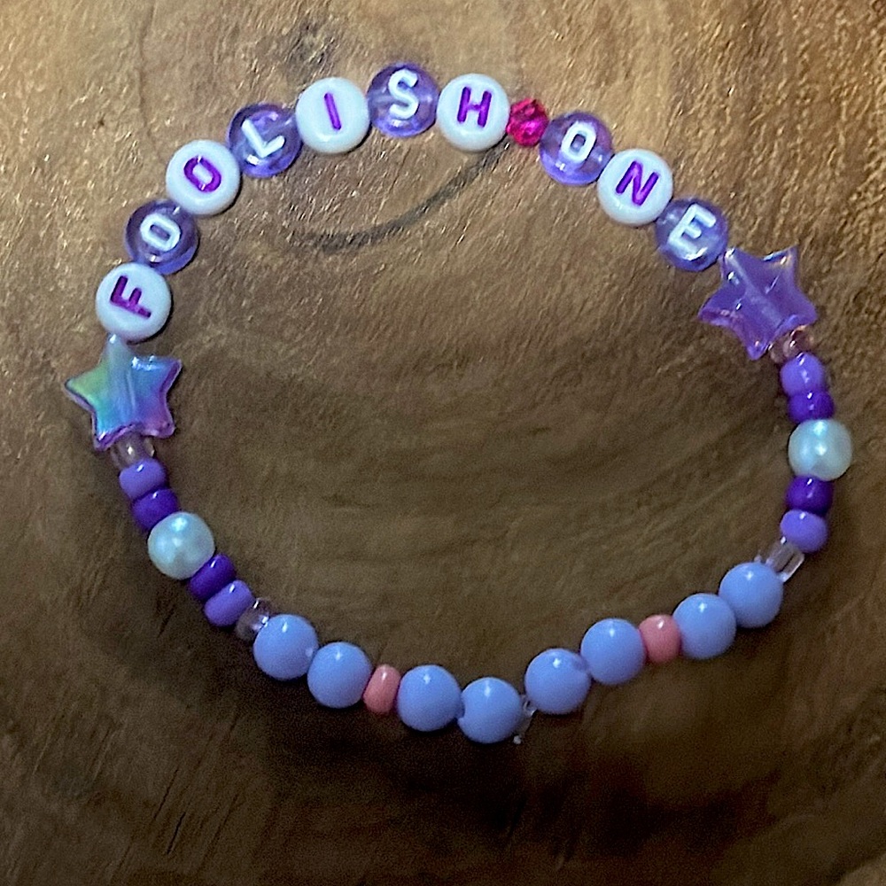 5 for $10 Taylor Swift Handmade Friendship Beaded Bracelet
“Foolish One”